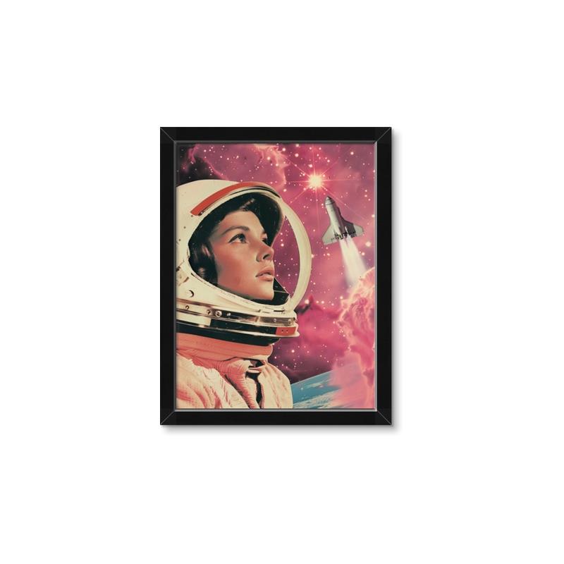Picture of Astronaut in Space _GroupedProduct_Rectangle_Portrait_Framed_Matted_