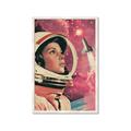 Picture of Astronaut in Space _GroupedProduct_Rectangle_Portrait_Framed_Matted_
