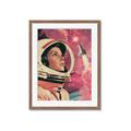 Picture of Astronaut in Space _GroupedProduct_Rectangle_Portrait_Framed_Matted_