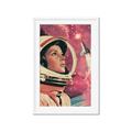 Picture of Astronaut in Space _GroupedProduct_Rectangle_Portrait_Framed_Matted_