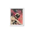 Picture of Astronaut in  Space _GroupedProduct_Rectangle_Portrait_Framed_Matted_