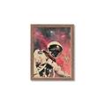 Picture of Astronaut in  Space _GroupedProduct_Rectangle_Portrait_Framed_Matted_