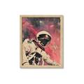 Picture of Astronaut in  Space _GroupedProduct_Rectangle_Portrait_Framed_Matted_