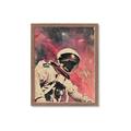 Picture of Astronaut in  Space _GroupedProduct_Rectangle_Portrait_Framed_Matted_