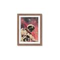 Picture of Astronaut in  Space _GroupedProduct_Rectangle_Portrait_Framed_Matted_