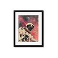Picture of Astronaut in  Space _GroupedProduct_Rectangle_Portrait_Framed_Matted_