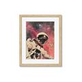 Picture of Astronaut in  Space _GroupedProduct_Rectangle_Portrait_Framed_Matted_