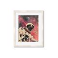 Picture of Astronaut in  Space _GroupedProduct_Rectangle_Portrait_Framed_Matted_