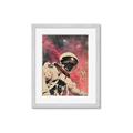 Picture of Astronaut in  Space _GroupedProduct_Rectangle_Portrait_Framed_Matted_