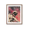 Picture of Astronaut in  Space _GroupedProduct_Rectangle_Portrait_Framed_Matted_