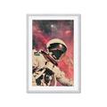Picture of Astronaut in  Space _GroupedProduct_Rectangle_Portrait_Framed_Matted_