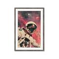 Picture of Astronaut in  Space _GroupedProduct_Rectangle_Portrait_Framed_Matted_