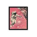 Picture of Astronaut in  Space _GroupedProduct_Rectangle_Portrait_Framed_Matted_