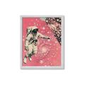 Picture of Astronaut in  Space _GroupedProduct_Rectangle_Portrait_Framed_Matted_