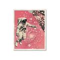 Picture of Astronaut in  Space _GroupedProduct_Rectangle_Portrait_Framed_Matted_