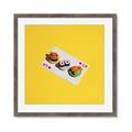 Picture of Sushi Selection on a Playing Card _GroupedProduct_Square_Framed_Matted_