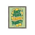 Picture of Easy Peasy Lemon Squeezy Typography Poster _GroupedProduct_Rectangle_Portrait_Framed_Matted_