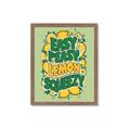 Picture of Easy Peasy Lemon Squeezy Typography Poster _GroupedProduct_Rectangle_Portrait_Framed_Matted_