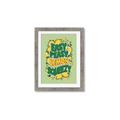 Picture of Easy Peasy Lemon Squeezy Typography Poster _GroupedProduct_Rectangle_Portrait_Framed_Matted_