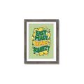 Picture of Easy Peasy Lemon Squeezy Typography Poster _GroupedProduct_Rectangle_Portrait_Framed_Matted_