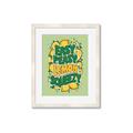 Picture of Easy Peasy Lemon Squeezy Typography Poster _GroupedProduct_Rectangle_Portrait_Framed_Matted_
