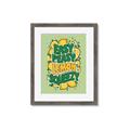 Picture of Easy Peasy Lemon Squeezy Typography Poster _GroupedProduct_Rectangle_Portrait_Framed_Matted_