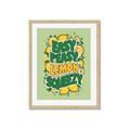 Picture of Easy Peasy Lemon Squeezy Typography Poster _GroupedProduct_Rectangle_Portrait_Framed_Matted_