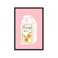 Picture of Orange Juice Poster _GroupedProduct_Rectangle_Portrait_Framed_Matted_
