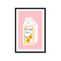 Picture of Orange Juice Poster _GroupedProduct_Rectangle_Portrait_Framed_Matted_