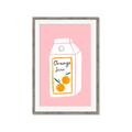 Picture of Orange Juice Poster _GroupedProduct_Rectangle_Portrait_Framed_Matted_