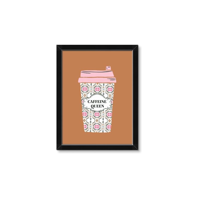 Picture of Caffeeine Queen Poster _GroupedProduct_Rectangle_Portrait_Framed_Matted_