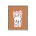 Picture of Caffeeine Queen Poster _GroupedProduct_Rectangle_Portrait_Framed_Matted_