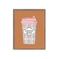 Picture of Caffeeine Queen Poster _GroupedProduct_Rectangle_Portrait_Framed_Matted_
