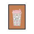 Picture of Caffeeine Queen Poster _GroupedProduct_Rectangle_Portrait_Framed_Matted_