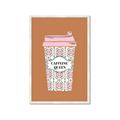 Picture of Caffeeine Queen Poster _GroupedProduct_Rectangle_Portrait_Framed_Matted_