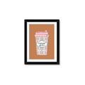Picture of Caffeeine Queen Poster _GroupedProduct_Rectangle_Portrait_Framed_Matted_