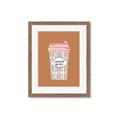 Picture of Caffeeine Queen Poster _GroupedProduct_Rectangle_Portrait_Framed_Matted_
