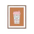 Picture of Caffeeine Queen Poster _GroupedProduct_Rectangle_Portrait_Framed_Matted_
