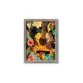 Picture of Music Guitar Collage  _GroupedProduct_Rectangle_Portrait_Framed_Matted_