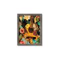 Picture of Music Guitar Collage  _GroupedProduct_Rectangle_Portrait_Framed_Matted_