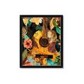 Picture of Music Guitar Collage  _GroupedProduct_Rectangle_Portrait_Framed_Matted_
