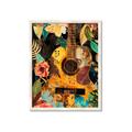 Picture of Music Guitar Collage  _GroupedProduct_Rectangle_Portrait_Framed_Matted_