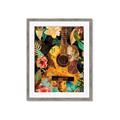 Picture of Music Guitar Collage  _GroupedProduct_Rectangle_Portrait_Framed_Matted_