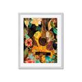 Picture of Music Guitar Collage  _GroupedProduct_Rectangle_Portrait_Framed_Matted_
