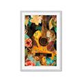 Picture of Music Guitar Collage  _GroupedProduct_Rectangle_Portrait_Framed_Matted_