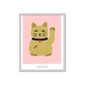 Picture of Maneki Neko – Lucky Cat _GroupedProduct_Rectangle_Portrait_Framed_Matted_