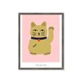 Picture of Maneki Neko – Lucky Cat _GroupedProduct_Rectangle_Portrait_Framed_Matted_