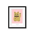Picture of Maneki Neko – Lucky Cat _GroupedProduct_Rectangle_Portrait_Framed_Matted_