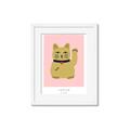 Picture of Maneki Neko – Lucky Cat _GroupedProduct_Rectangle_Portrait_Framed_Matted_