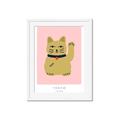 Picture of Maneki Neko – Lucky Cat _GroupedProduct_Rectangle_Portrait_Framed_Matted_